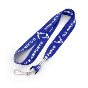 Lanière personnalisée en polyester avec logo imprimé par sublimation, sangle de cou avec crochet métallique pour badge d'identification, cadeaux promotionnels pour exposition - Product Image 3