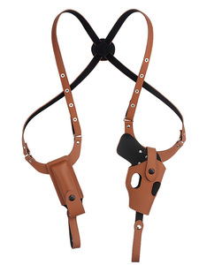 Funda táctica oculta para hombro y axila, estilo hockey, de cuero vacuno, seguridad 6x superior, para diestros - Product Image 5