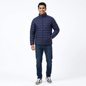 Veste matelassée pour homme en coton brillant personnalisée 2025, style urbain, vente en gros OEM - Product Image 1