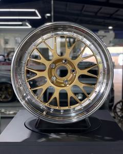 Jantes à trois pièces vissées 5x114.3 5x120 4x100, roues forgées classiques personnalisées à trois pièces pour <span class=keywords><strong>BMW</strong></span> et <span class=keywords><strong>BBS</strong></span> <span class=keywords><strong>RS</strong></span>/FI-R/LM/RS2 Series - Product Image 4