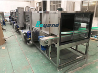 Machine de pasteurisation automatique par pulvérisation en tunnel de refroidissement pour bouteilles PET, 3000 BPH 12000 BPH, pour bouteilles de 250 ml et 2 L