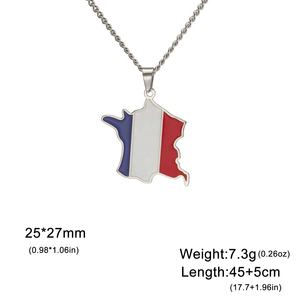 Collier pendentif <span class=keywords><strong>carte</strong></span> de pays européen Ukraine allemagne France italie acier inoxydable drapeau de pays <span class=keywords><strong>carte</strong></span> colliers bijoux de mode - Product Image 6