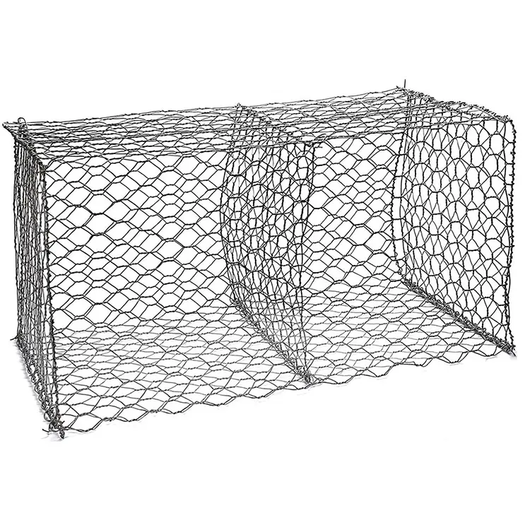 PVC-Konstruktion Rock Basket Stützmauer Box Draht geflecht Käfige Zaun Preise Edelstahl verzinkt Sechseck Gabion