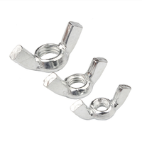 Écrous à oreilles DIN315 en acier galvanisé de haute qualité, écrous papillon, écrous à serrage manuel, écrous à cornes de type papillon, fixations de quincaillerie