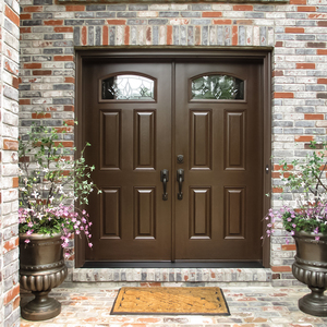 Nhà Máy Tùy Chỉnh Kích Thước Chính Lối Vào Cửa Gỗ Bề Mặt Khắc Thiết Kế - Product Image 5