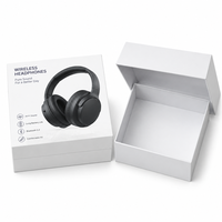 Boîte cadeau rigide haut de gamme pour écouteurs avec insert en mousse, emballage de protection, impression UV pour casques et appareils électroniques