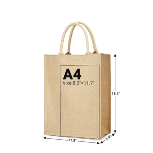 100% sac à provisions fourre-tout en jute naturel écologique avec poignée en coton nouveau Design produit orienté vers l'exportation en gros du Bangladesh - Product Image 2