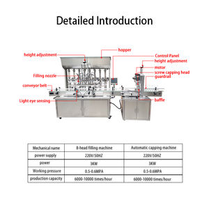 Ligne <span class=keywords><strong>de</strong></span> production <span class=keywords><strong>de</strong></span> machines <span class=keywords><strong>de</strong></span> remplissage, <span class=keywords><strong>de</strong></span> scellage et d'étiquetage semi-automatiques pour bouteilles en verre/plastique <span class=keywords><strong>de</strong></span> 10 à 500 ml, multi-matériaux - Product Image 3