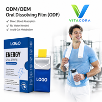 Extrait de café vert, acide chlorogénique, bandes de film oral à dissolution rapide, OEM ODM, complément énergétique, concentration et métabolisme