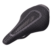 Selle de vélo imprimée en 3D avec fibre de carbone intégrale - 145 mm 185 g 7*9 - Selle de vélo adaptative pour VTT, vélo de route et vélo de gravier