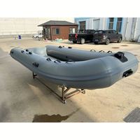 Bateaux semi-rigides en aluminium RHIB RIB 4,2 m pour 7 personnes avec rangement avant étanche en aluminium pour patrouille, fabriqués en Chine, faible MOQ