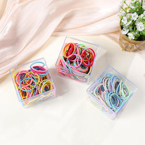 Attaches pour cheveux de bébé, petits chouchous en nylon, mignons, pour filles, haute élasticité, durables, accessoires pour cheveux non abîmant les cheveux - Product Image 3