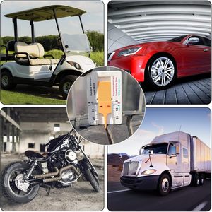 Xách tay 0-20 mét lốp Tread đo chiều sâu lốp Cai Trị lốp Tread Checker cho xe tải xe máy phạm vi - Product Image 5