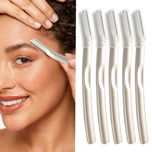 Cuchilla de Precisión Metálica para Depilación, Recortadora de Cejas de Acero Inoxidable, Herramienta de <span class=keywords><strong>Dermaplaning</strong></span> con Cuchillas de Repuesto - Product Image 1