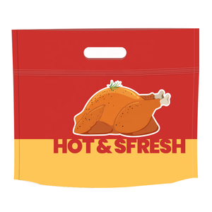 OEM personalizado laminado bolsa de pollo asado con ventana transparente antivaho Sider Ziplock bolsas de embalaje de pollo a la parrilla - Product Image 6