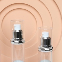 Bouteille sans air de 15ml avec pompe Bouteilles sans air en plastique Emballage cosmétique de 30ml Bouteille sous vide 50ml Pompe à lotion pour soins de la peau
