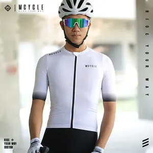 Mcycle OEM Custom Pro Team Cycling Clothing Wear Summer Bike Bicycle Jersey Wholesale Road Short Sleeve Men's Cycling Jersey