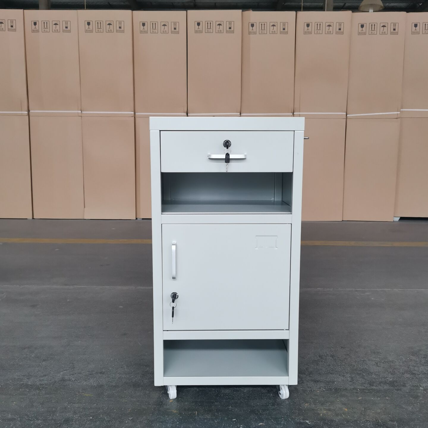 CAS-109 Китай Цена по прейскуранту завода-изготовителя Больничная прикроватная тумбочка ABC металлическая кровать боковой шкафчик медицинская мебель