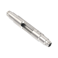 Piezas de precisión de mecanizado CNC de acero inoxidable personalizadas para ejes de motores de vehículos aéreos no tripulados, ejes largos laminados