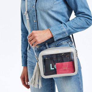 Custom Multi-Color Stadium-Approved Clear PVC Zipper Bag Crossbody Adjustable <b>Strap</b> Rectangle <b>Shoulder</b> Tassel Waterproof Winter - Product Image 4