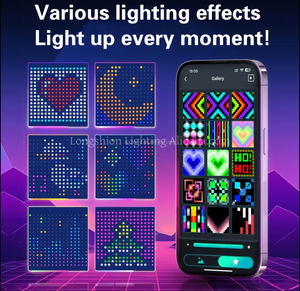 ไฟ LED RGB แบบม่านอัจฉริยะ สำหรับ<span class=keywords><strong>คริสต์มาส</strong></span> & ควบคุมผ่านแอ<span class=keywords><strong>ป</strong></span>, <span class=keywords><strong>ป</strong></span>รับแต่งได้ (1x1ม./2x2ม./3x3ม.) ไฟตกแต่ง - Product Image 5