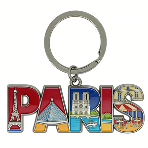 Nuevos Souvenirs Personalizados de Metal: Llaveros Turísticos de Ciudades como México, Cancún, París, Corea, Dubái y Berlín - Product Image 2