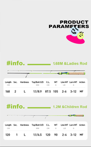 Canne à pêche HASIDA Candy Rod Combo avec poignée droite, rose, pour la pêche en eau salée, action moyenne-lourde, pour parents et enfants - Product Image 5