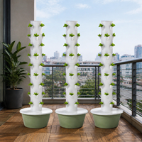 Système hydroponique de culture verticale à 9 étages pour légumes et herbes fraîches, idéal pour l'intérieur