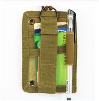 Pochette tactique pour cartes d'identité, sac de rangement pour dossiers, sac de cou, porte-cartes suspendues