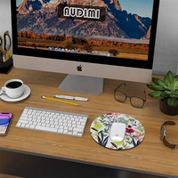 Tapis de souris personnalisé avec sublimation circulaire de plantes
