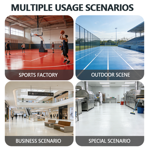 Revestimiento Acrílico <span class=keywords><strong>para</strong></span> Pisos de Exteriores de Larga Duración, <span class=keywords><strong>Material</strong></span> Acrílico Amortiguado <span class=keywords><strong>para</strong></span> Canchas de <span class=keywords><strong>Tenis</strong></span> y Baloncesto, Suelo Deportivo - Product Image 6