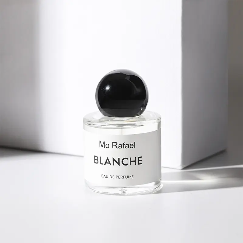 Luxury Refill Perfume 30ml 50ml 100ml Atomizer Empty Spray Bottle With Black Round Ball Cap