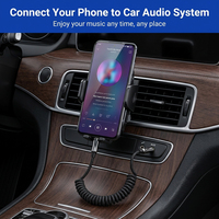 Câble audio auxiliaire Type C vers 3,5 mm, câble de décodage numérique DAC enroulé pour casque et autoradio, compatible iPhone 17 16, Samsung S26 S25