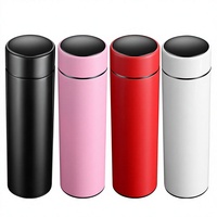 Bouteille d'eau intelligente avec affichage de la température LED, en acier inoxydable sous vide, promotion, étanche, avec infuseur à thé, accessoires, boîte blanche