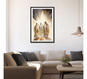 Tre saggi in cerca, prostranti davanti al bambino divino - Product Image 2