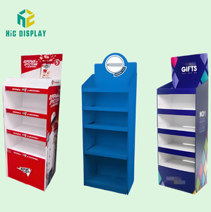 Hic tùy chỉnh có thể gập lại hiển thị các tông đứng cửa hàng bán lẻ hiện đại <span class=keywords><strong>POS</strong></span> sóng sàn giá cho Pop bổ sung hàng hóa - Product Image 1