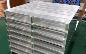 軽量で頑丈なアルミニウム製産業用パレット（食品、医療、製薬、太陽光産業向け）簡単輸送ツール - Product Image 5