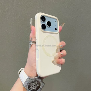 Custodia Magnetica Monocolore alla Moda per <span class=keywords><strong>iPhone</strong></span> 17 16 15 14 <span class=keywords><strong>13</strong></span> <span class=keywords><strong>Pro</strong></span> <span class=keywords><strong>Max</strong></span> in <span class=keywords><strong>Silicone</strong></span> Liquido con Ricarica Wireless e <span class=keywords><strong>Cover</strong></span> Posteriore Morbida - Product Image 5