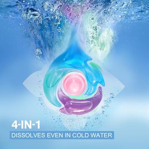 Giặt chất tẩy rửa Pods số lượng lớn 4 trong 1 máy giặt chất tẩy rửa Pods siêu tập trung tackles khó khăn mùi hương trái cây - Product Image 2