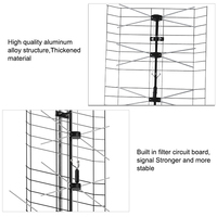 Antenne de télévision numérique sans fil Hdtv, rehausseur aérien, antenne Vhf Uhf Yagi, longue portée, vente spéciale,