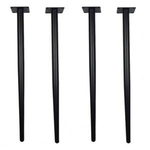 Patas Metálicas Cónicas Negras para Muebles - Versátiles para Mesa de Comedor, Sofá, Armario, Barra de Café, Silla, Mueble de Exterior, Cocina, Hoteles - Product Image 1