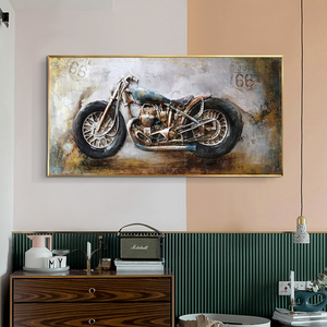 Soggiorno Decor <span class=keywords><strong>moto</strong></span> Vintage Canvas poster Picture Home Decor Racing Interior <span class=keywords><strong>moto</strong></span> abstract vintage artt painting - Product Image 3