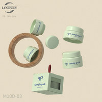 Pot en plastique à bords arrondis pour crème pour bébé, 3g, 5g, 10g, 15g