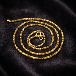 Wholesale 14K 18K 24K Micron Gold Plated Round <b>Link</b> Design Chain Necklace, Fashion Chains Necklaces, Round <b>Link</b> Style Gold Chain - Product Image 3