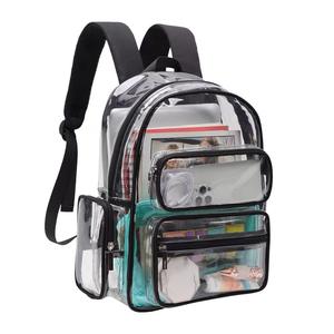 Mochila Transparente de Alta Calidad en Blanco y Negro, con Cierre de Cremallera de PVC/TPU, Estilo Japonés, Personalizable - Product Image 4