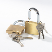 Cadenas de porte de sécurité à 3 clés en laiton pour bureau à domicile pour améliorer la sécurité des portes