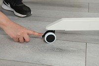 ADA Meilleure Vente - Bureau Mobile pour Ordinateur Portable à Hauteur Réglable Pneumatique (680-1080mm) sur Roulettes