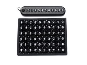 Tissé PU cuir corde bricolage voiture porte-clés avec numéro et téléphone tournevis porte-clés numéro de téléphone anti perte numéro de téléphone porte-clés - Product Image 3