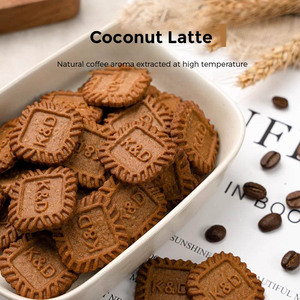 Nướng bánh quy vuông với dừa Latte hương vị độ dẻo dai Cookies Ngọt Ngào Hương vị đồ ăn nhẹ trong túi bán buôn - Product Image 3