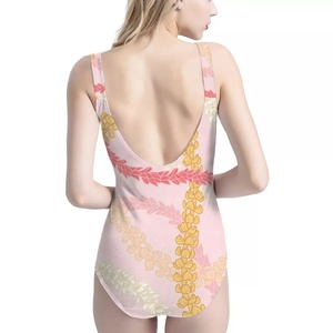 Set di costumi da bagno personalizzati con logo personalizzato swimwear da bagno donna costume da bagno con stampa hawaiana stampa all'ingrosso e senza cuciture bikini - Product Image 3